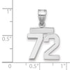 Polished Number Charms — 72