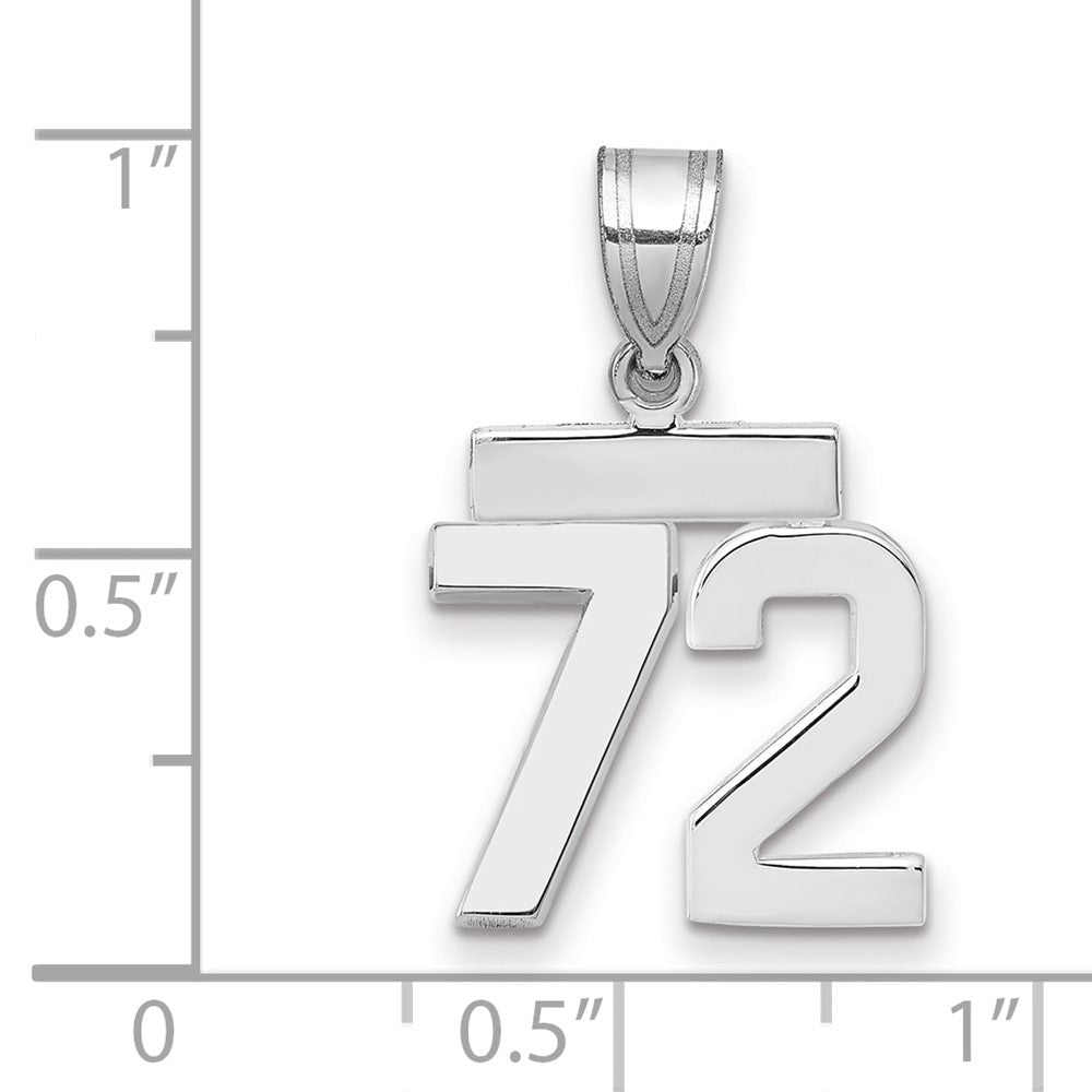 Polished Number Charms — 72