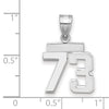 Polished Number Charms — 73