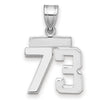 Polished Number Charms — 73