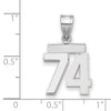 Polished Number Charms — 74