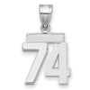 Polished Number Charms — 74