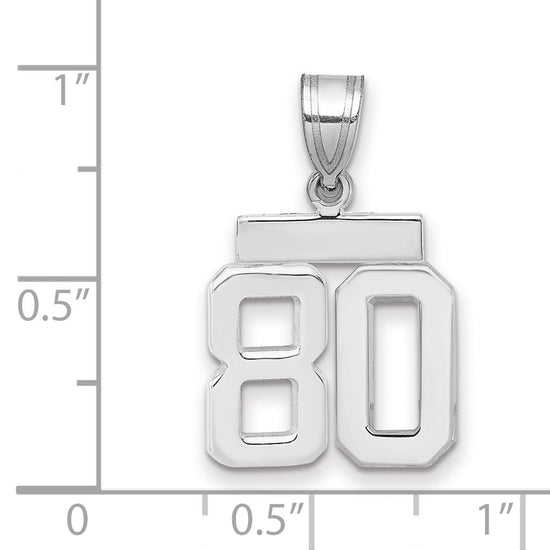 Polished Number Charms — 80