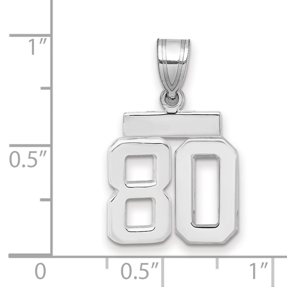 Polished Number Charms — 80