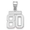 Polished Number Charms — 80