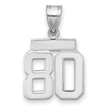 Polished Number Charms — 80