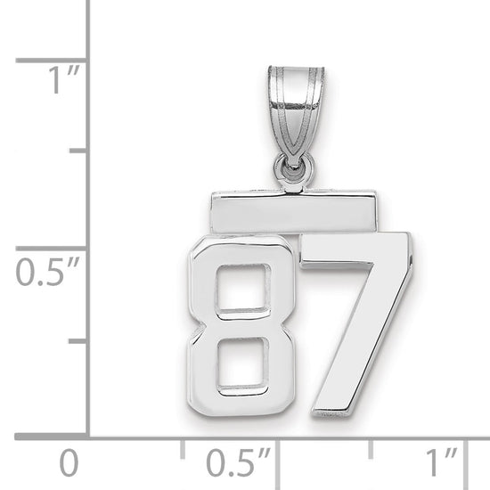 Polished Number Charms — 87