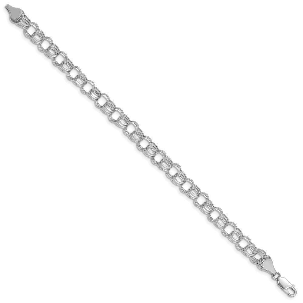 Gold Triple Link Charm Bracelets