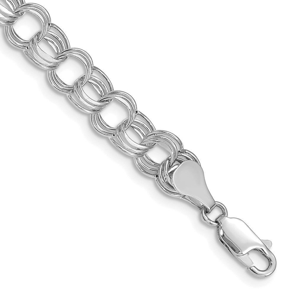 Gold Triple Link Charm Bracelets