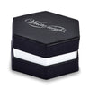 White Night Sterling Silver Rhodium-plated Black and White Diamond Double Teardrop Dangle Post Earrings