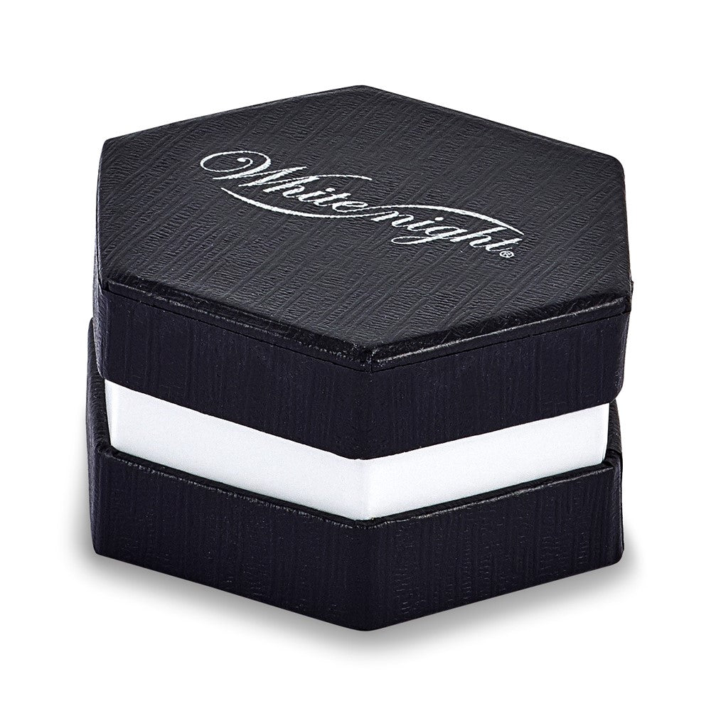 White Night Sterling Silver Rhodium-plated Blue Diamond 18 inch Necklace with 2 Inch Extender