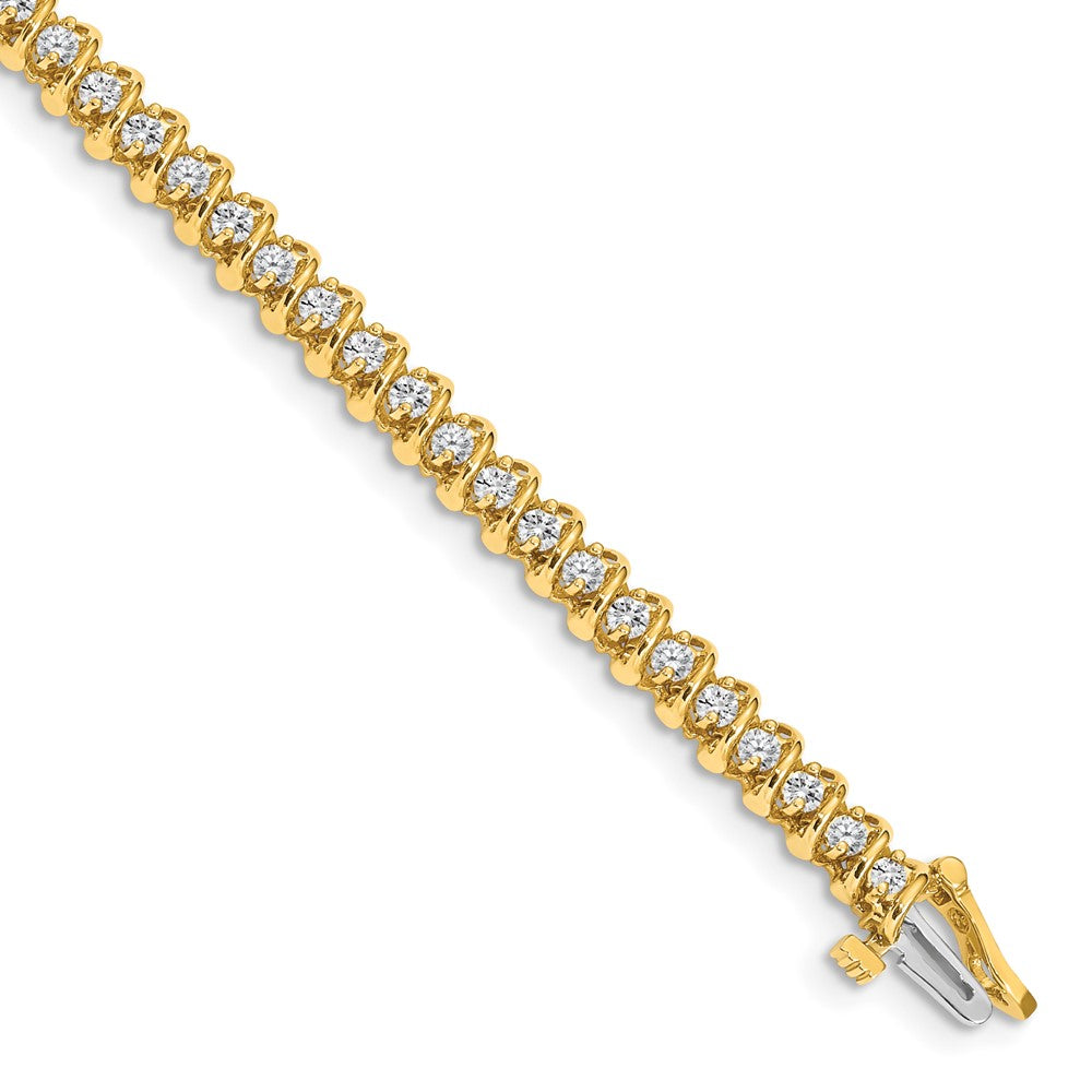 Gold Diamond Swirl Bracelets