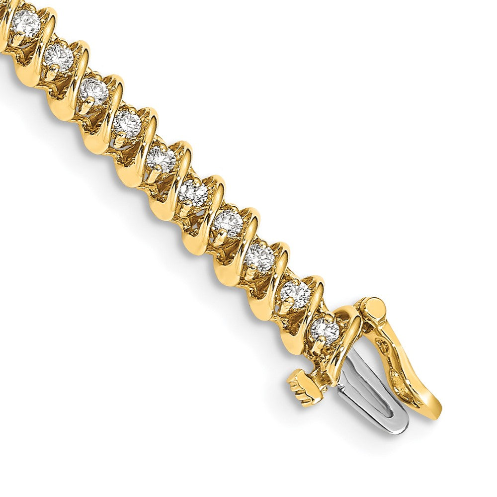 Gold Diamond Swirl Bracelets