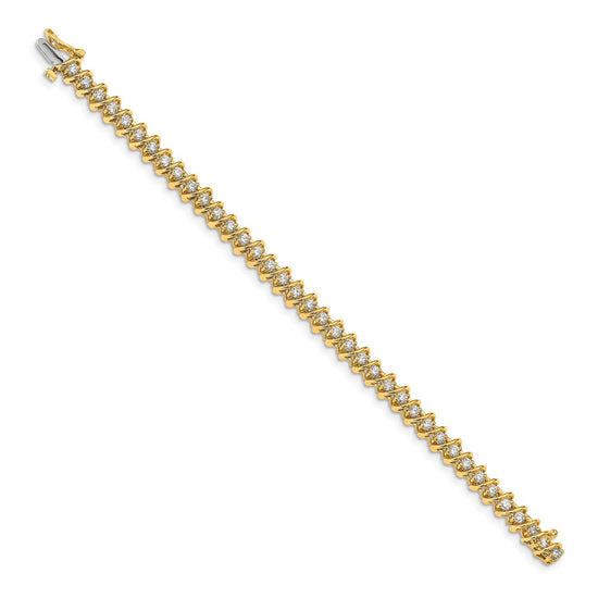 Gold Diamond Swirl Bracelets