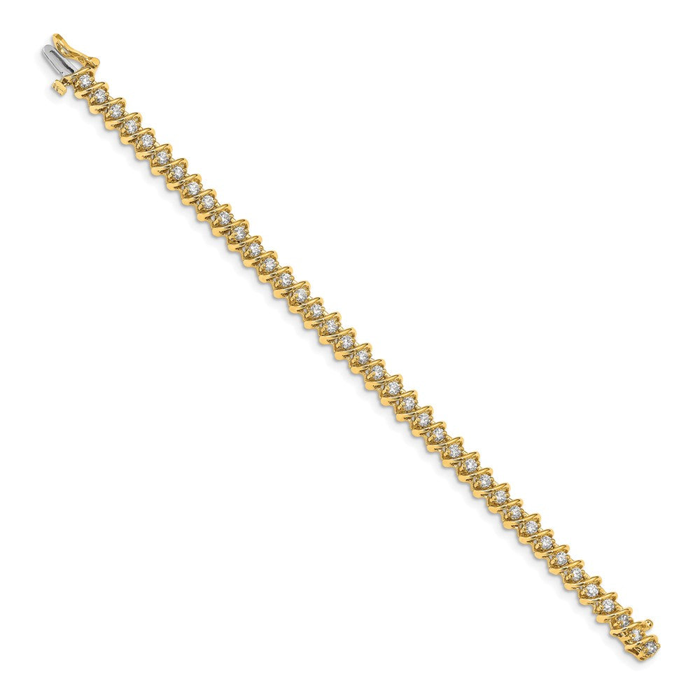 Gold Diamond Swirl Bracelets