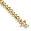 Gold Diamond Swirl Bracelets