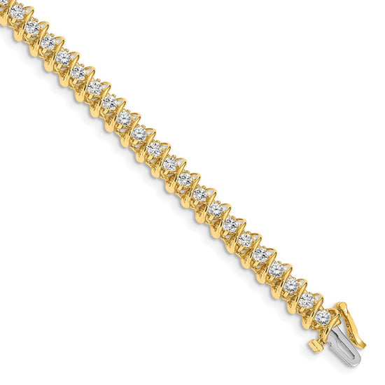 Gold Diamond Swirl Bracelets