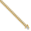 Gold Diamond Swirl Bracelets