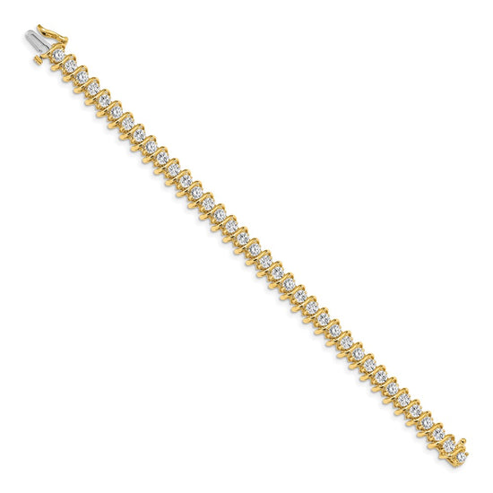 Gold Diamond Swirl Bracelets