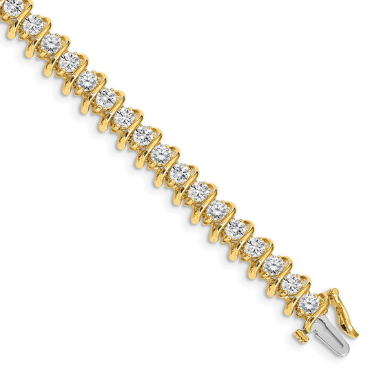 Gold Diamond Swirl Bracelets