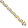 Gold Diamond Swirl Bracelets