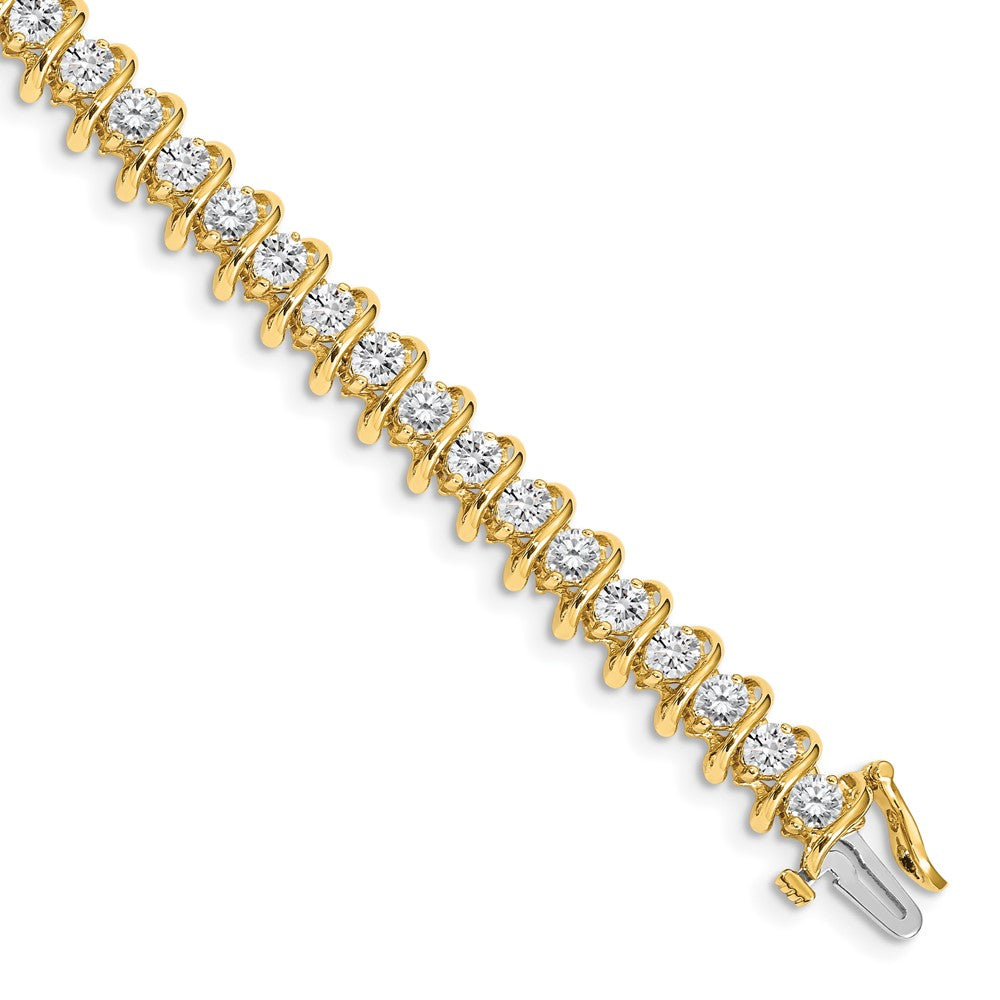 Gold Diamond Swirl Bracelets