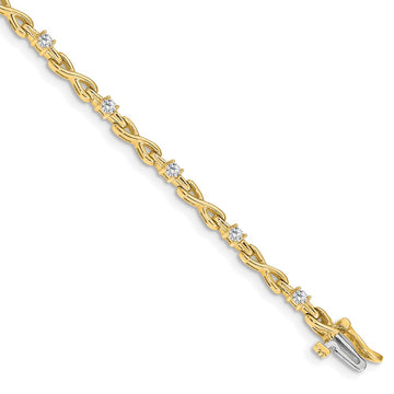 Gold Diamond Tennis Bracelets