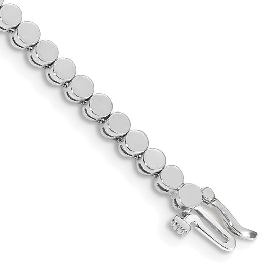 14k White Gold Holds 52 Stones up to 2.25mm Round Add-a-Diamond 7 inch Bracelet