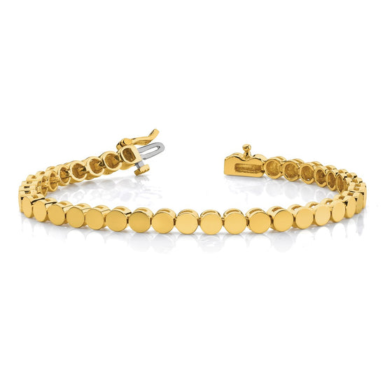 14k Holds 35 Stones up to 3.5mm Round Add-a-Diamond 7 inch Bracelet