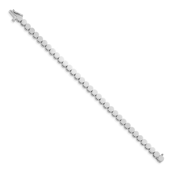 14k White Gold Holds 35 Stones up to 3.5mm Round Add-a-Diamond 7 inch Bracelet