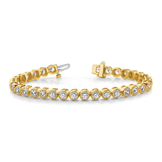 Gold Diamond Tennis Bracelets