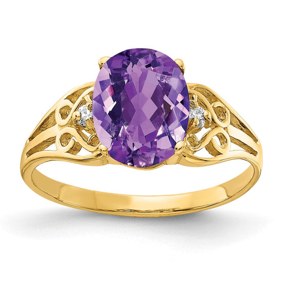 Oval Gemstone & Diamond Rings