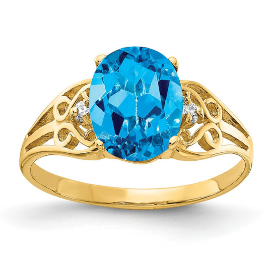 Oval Gemstone & Diamond Rings