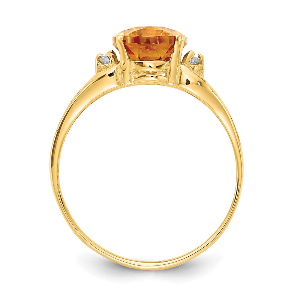 Oval Gemstone & Diamond Rings