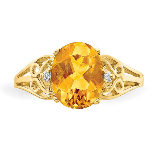 Oval Gemstone & Diamond Rings