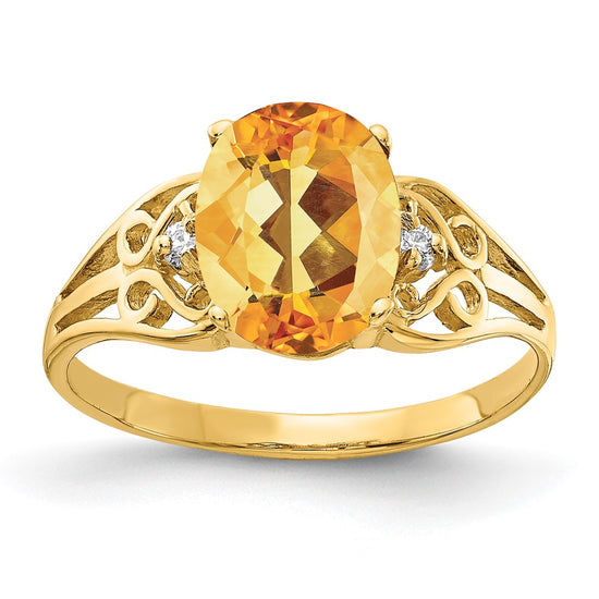 Oval Gemstone & Diamond Rings