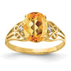 Oval Gemstone & Diamond Rings