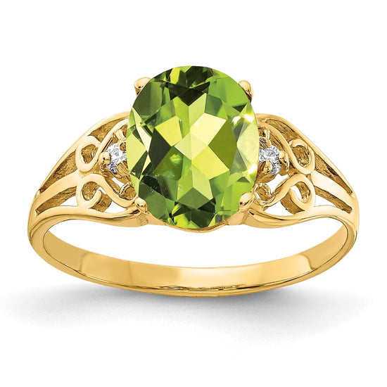 Oval Gemstone & Diamond Rings