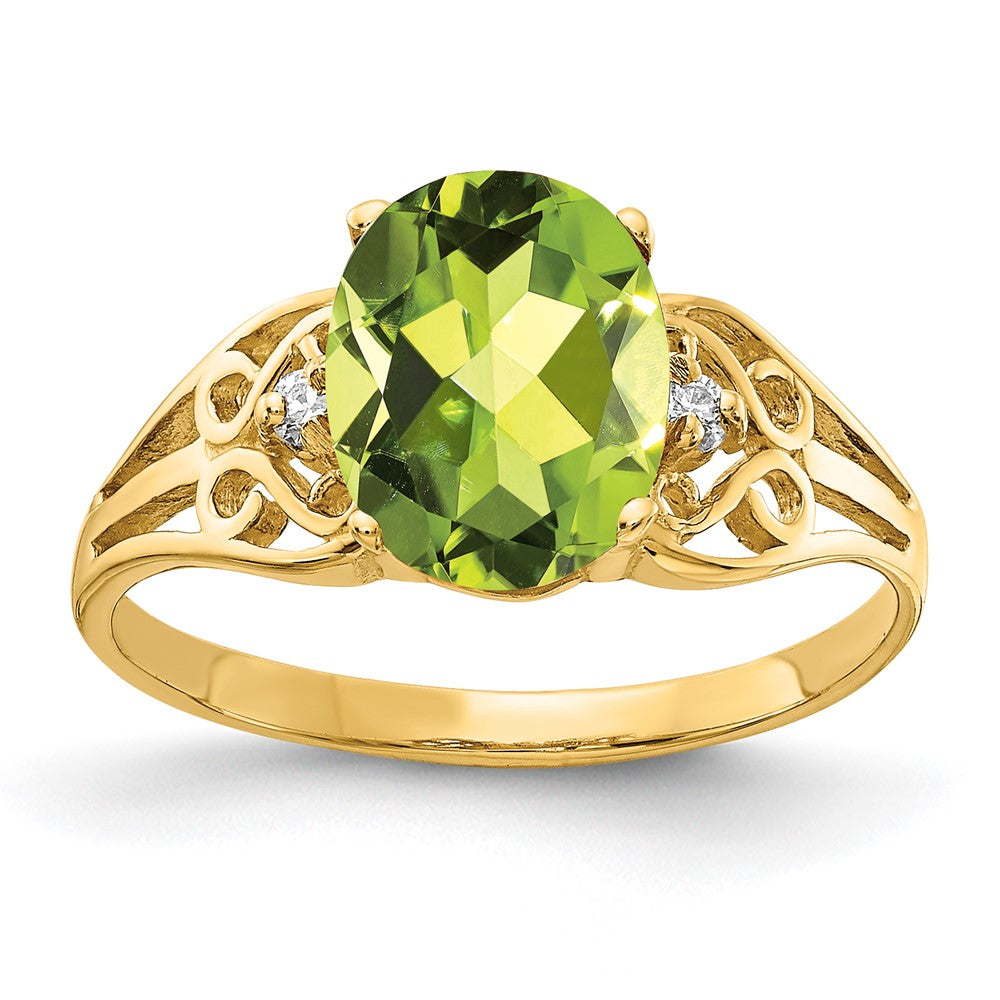 Oval Gemstone & Diamond Rings