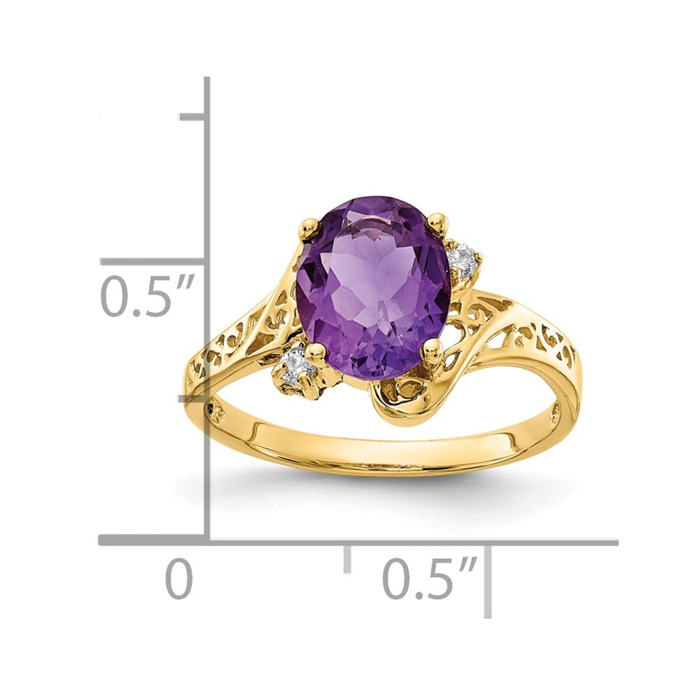 Oval Gemstone & Diamond Filigree Rings