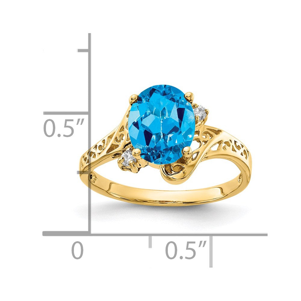 Oval Gemstone & Diamond Filigree Rings