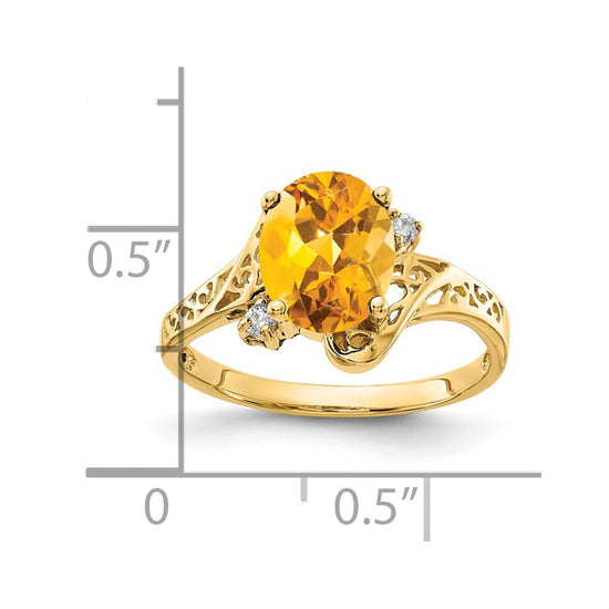 Oval Gemstone & Diamond Filigree Rings