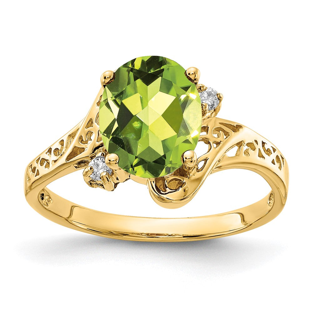 Oval Gemstone & Diamond Filigree Rings