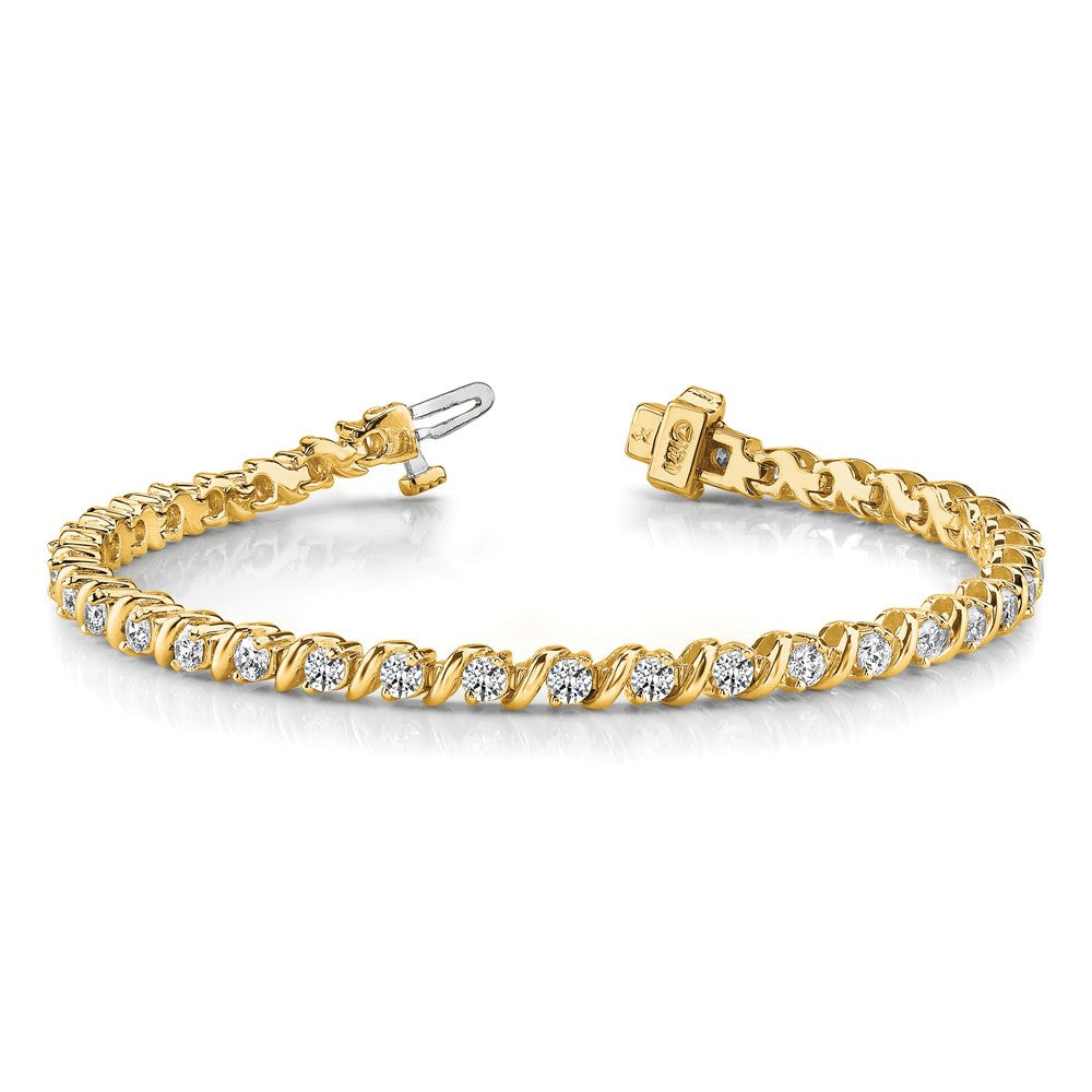 Gold Diamond Ribbon Bracelets