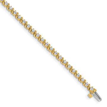 Gold Diamond Ribbon Bracelets