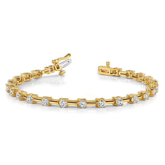 Gold Diamond Tennis Bracelets