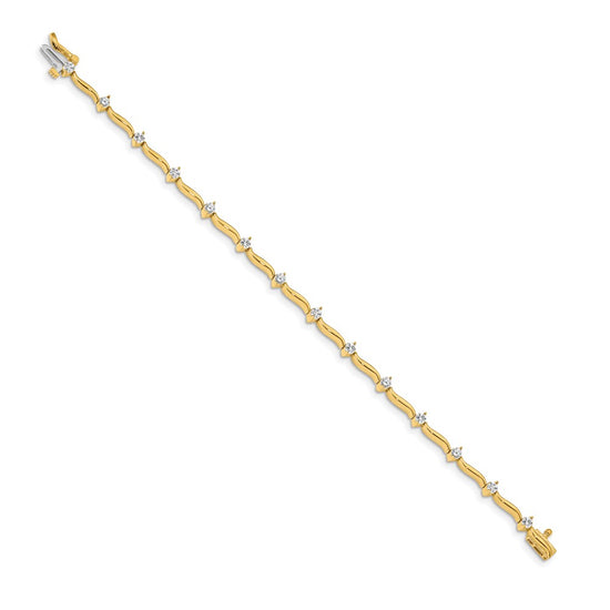 Gold Diamond Tennis Bracelets