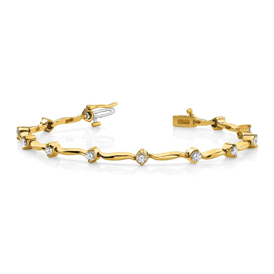 Gold Diamond Tennis Bracelets