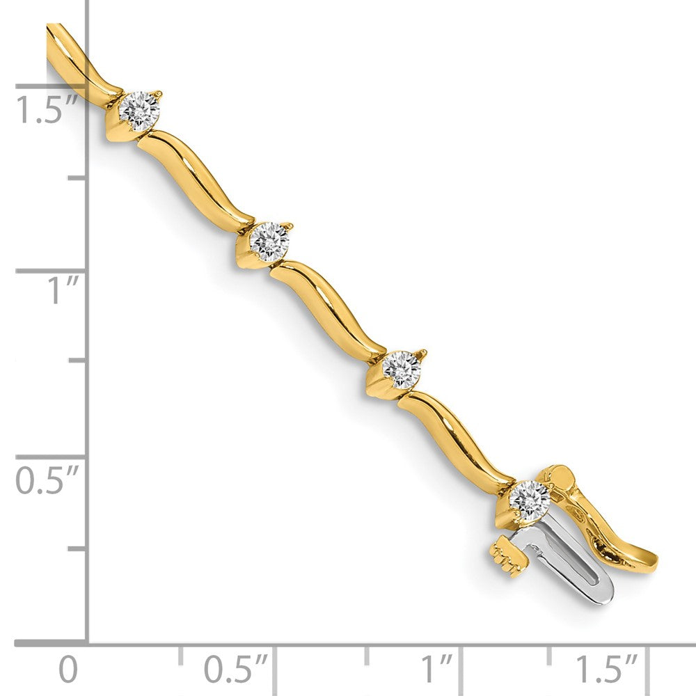 Gold Diamond Tennis Bracelets