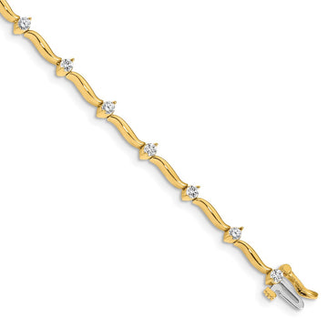Gold Diamond Tennis Bracelets